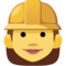 Woman Construction Worker emoji on Facebook